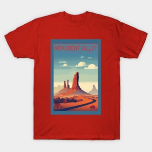 Monument Valley National Park Travel Poster T-Shirt